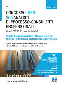 Concorso INPS 365 analisti di processo-consulenti professionali. 